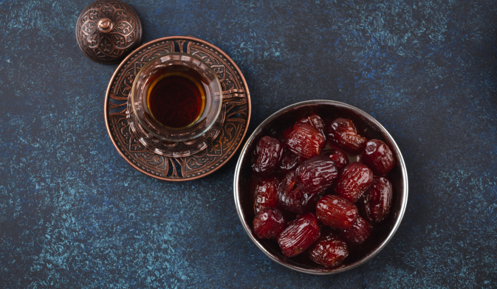 Arab tea with dates