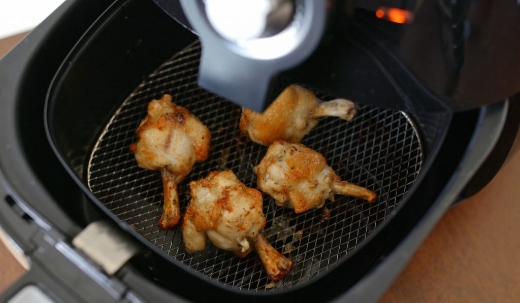 air fryer homemade crispy chicken drumstick 