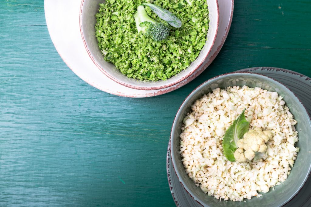 brocolli and cauliflower rice 